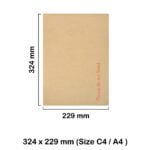 C4 A4 Manilla Hard Board Backed Envelopes