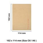 C6 A6 Board Back Please Do Not Bend Envelopes