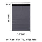 Grey Mailing Bags 14 x 21 Inches – 350 x 525 mm – 55 Microns