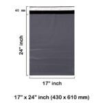 Grey Mailing Bags 17 X 24 Inches – 425 x 600 mm – 55 Microns