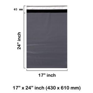Grey Mailing Bags 17 X 24 Inches – 425 x 600 mm – 55 Microns