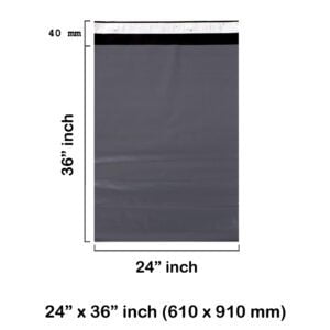 Grey Mailing Bags 24 x 36 Inches 600 x 900 mm – 55 Microns