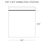 4.5 x 4.5 Inches Plain Grip seal Bags