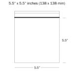 5.5 x 5.5 Inches Plain Grip seal Bags