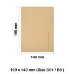 C6+ Manilla Hard Board Backed Envelopes