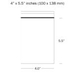 4 x 5.5 Inches Plain Grip seal Bags