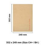 C4+ Manilla Hard Board Backed Envelopes