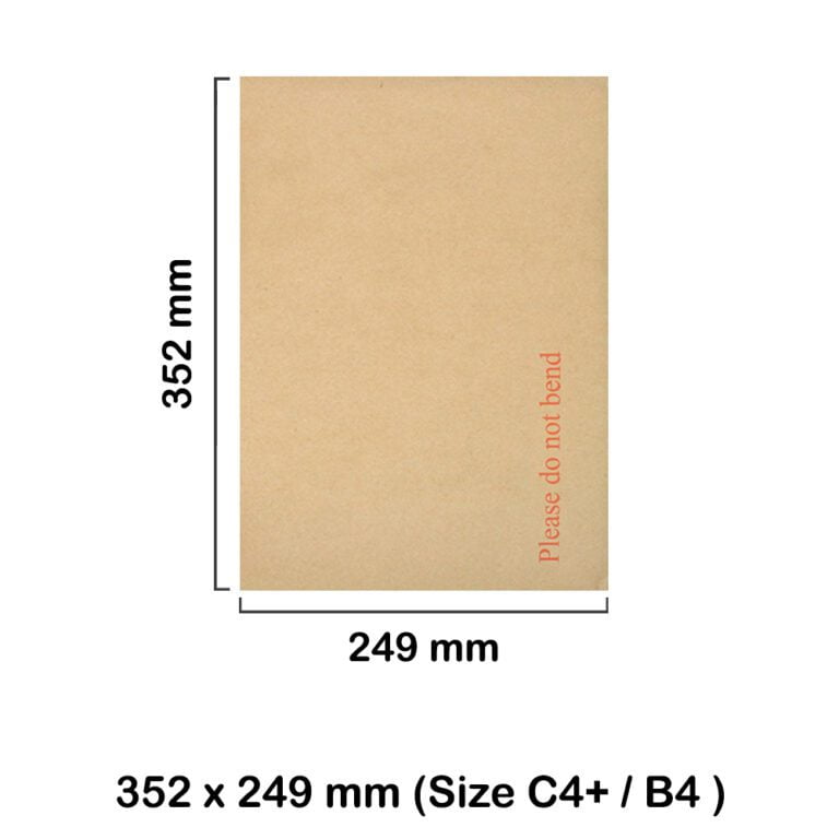 C4+ Manilla Hard Board Backed Envelopes