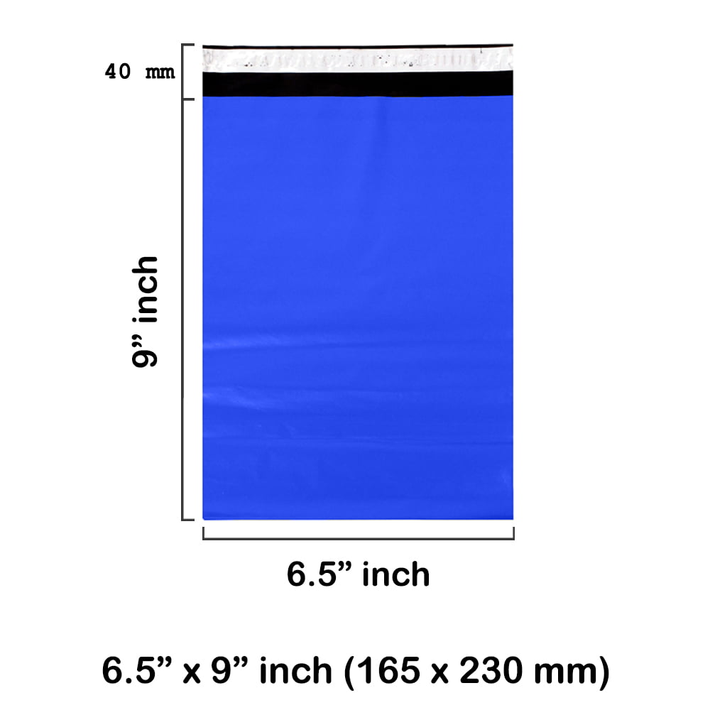 5-Pack Blue Poly Shipping Mailers – 10x12 Inches (250x300+50mm) Self-Seal Bags
