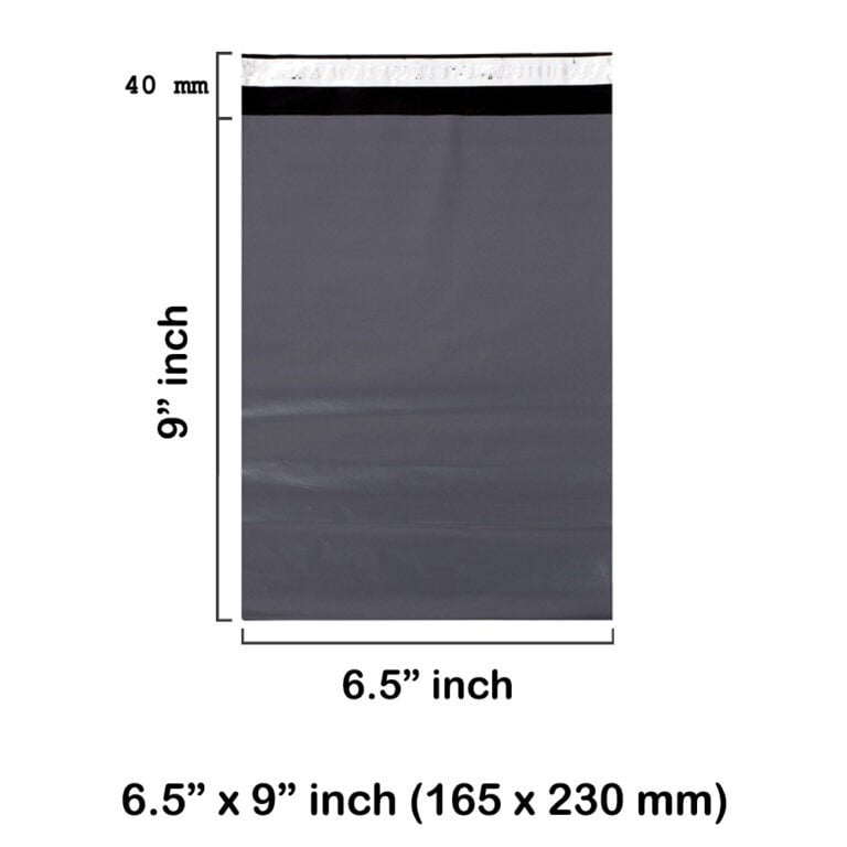Grey Mailing Bags 6.5 x 9 Inches 165 x 230 mm
