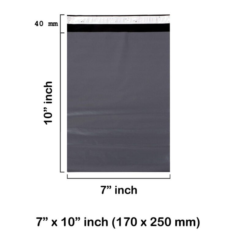 Grey Mailing Bags 7 x 10 Inches 170 x 250 mm