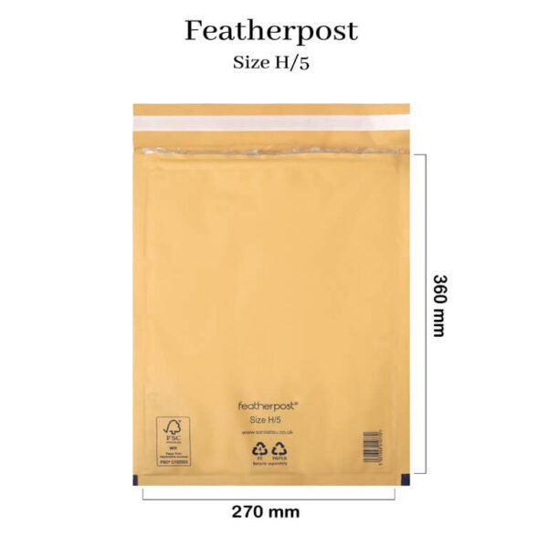 H/5 AroFol/Featherpost Bubble Padded Envelopes 270mm x 360mm