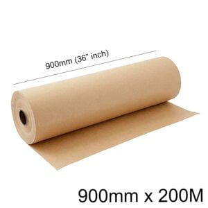 Brown Kraft Paper Packing Wrapping Paper Rolls for Packaging -900x200M - 90 GSM Thick