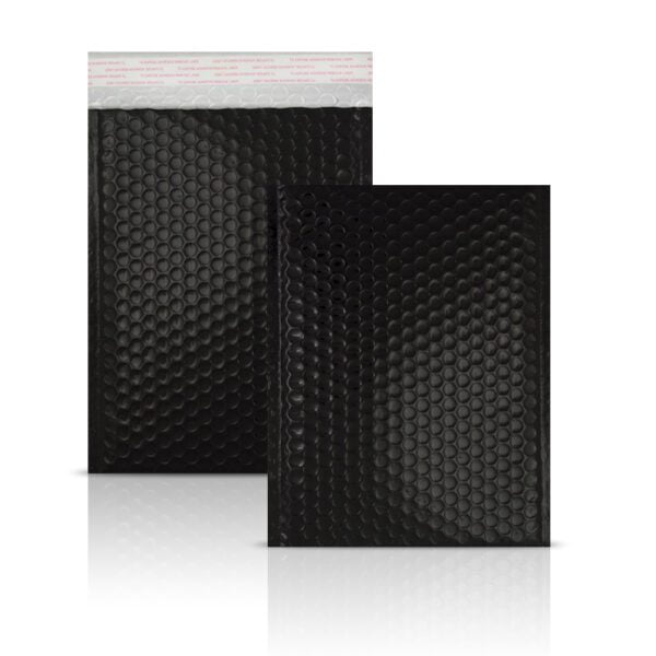 Black Metallic Strong Seal Bubble Envelopes - 450 x 320 mm - C3 / A3 Size