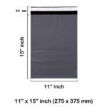 Grey Mailing Bags 11 x 15 Inches 275 x 375 mm