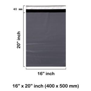 Grey Mailing Bags 16 x 20 Inches – 400 x 500 mm – 55 Microns