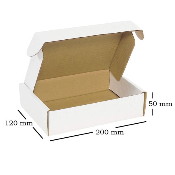 Die Cut Boxes  (White) - 200 x 120 x 50 mm (8 x 4.75 x 2 inches)