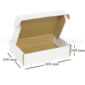 Die Cut Boxes  (White) - 300 x 240 x 100 mm (12 x 9.5 x 4 inches)