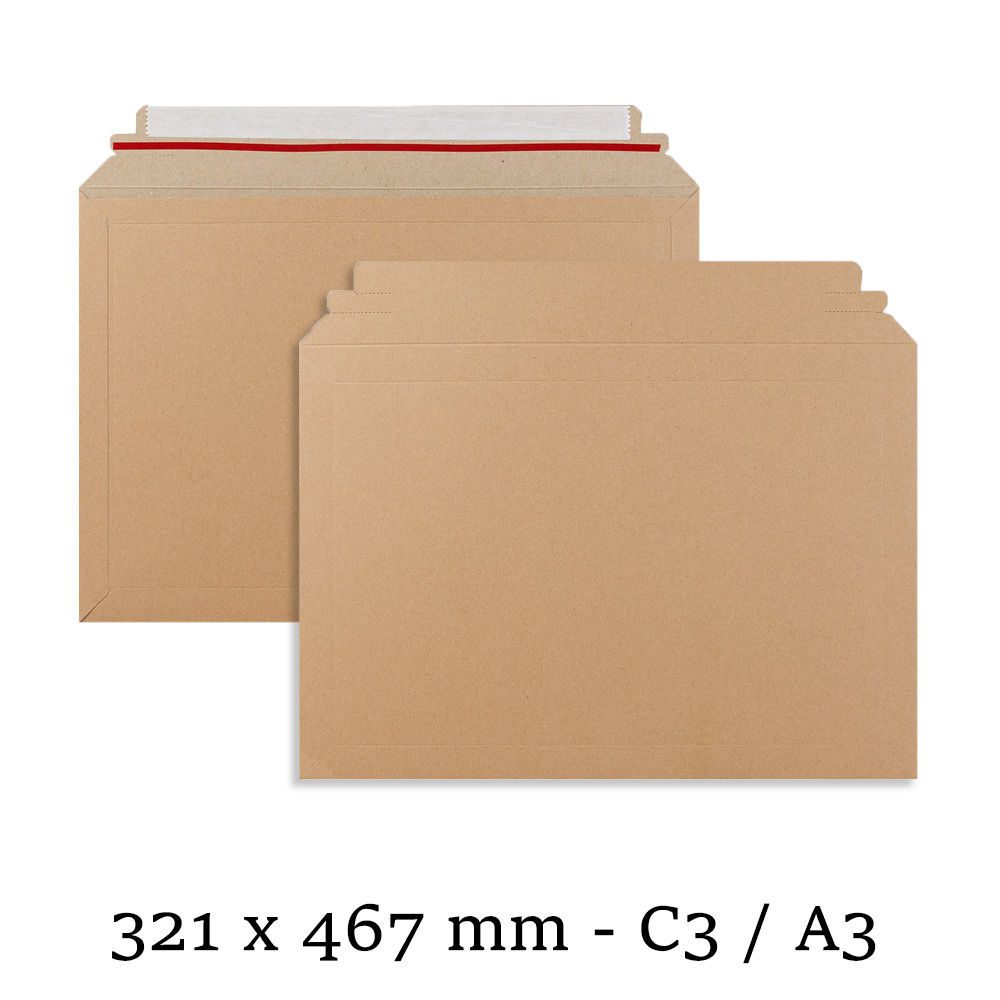 C3 A3 Capacity Book Mailer (F-Flute) Premium Corrugated Board (400 GSM Thick) - 321x457 mm