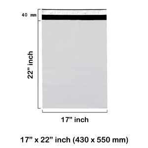 17″ x 22″ White Mailing Bags - 425 x 550 mm