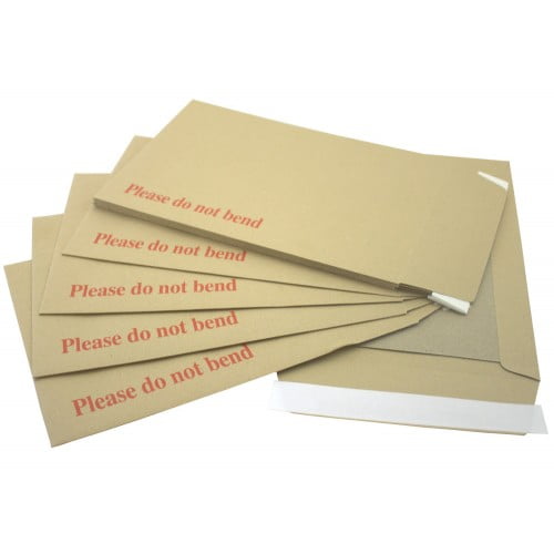 Board backed envelopes