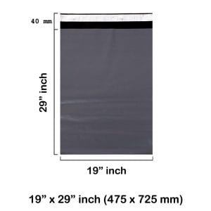 19x29 - grey mailing bag