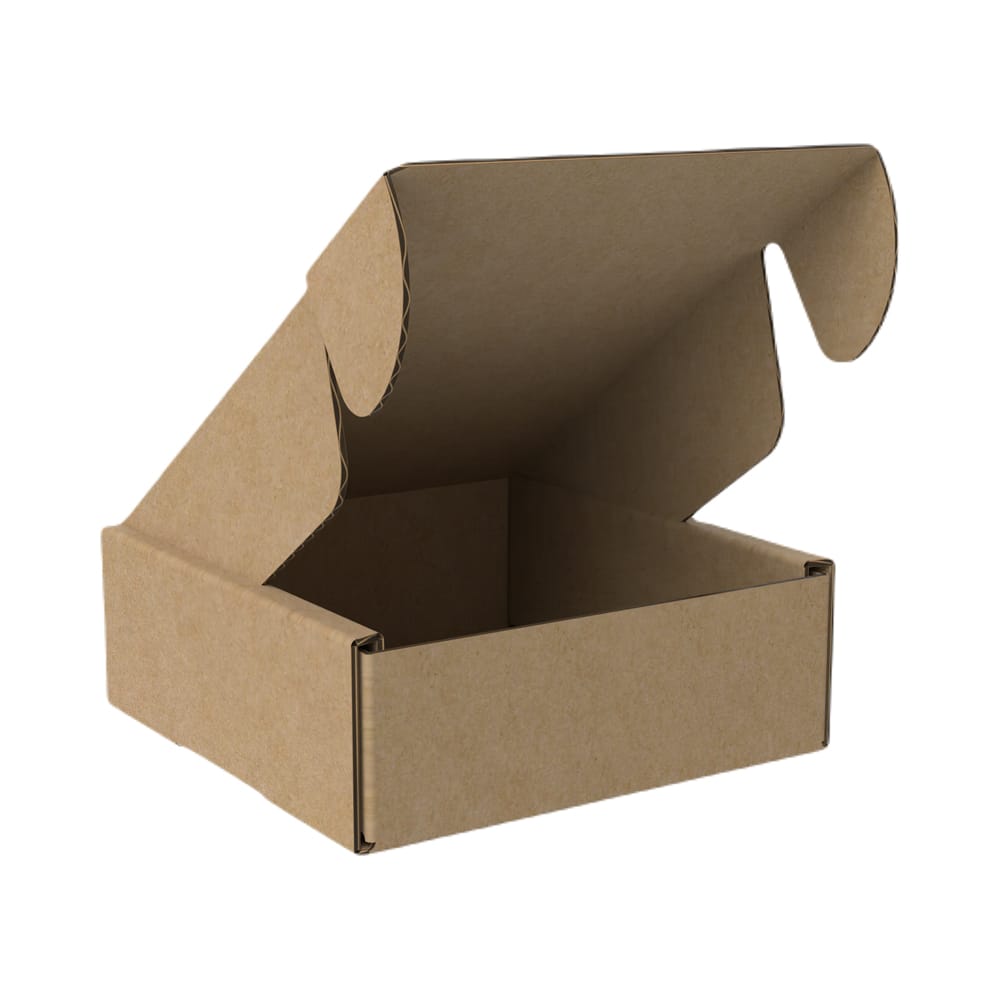 Die Cut Boxes (Brown) - 116 x 116 x 40 mm (4.5 x 4.5 x 1.5 inches)