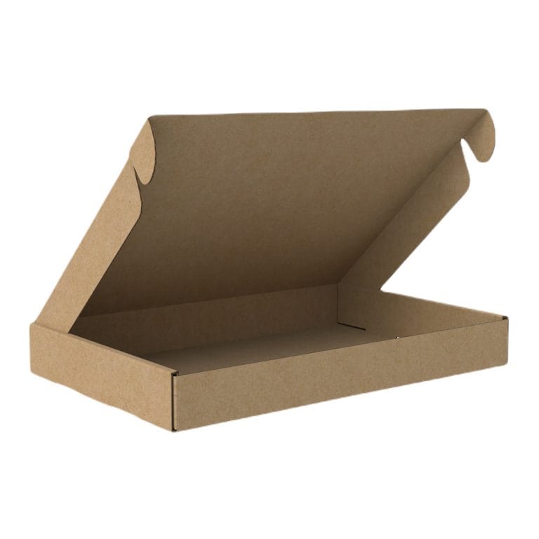 Die Cut Boxes (Brown) - 350 x 228 x 42 mm (14 x 9 x 1.6 inches) - Pack of 5