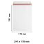 241x178 mm White All Board Envelopes - Pocket Style
