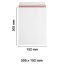 305x152 mm White Board Envelopes with Peel & Seal Strip - Pocket Style Envelopes