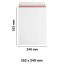 352x249 mm White Board Envelopes with Peel & Seal Strip - Pocket Style Envelopes