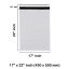 17″ x 22″ White Mailing Bags - 425 x 550 mm