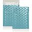 Ice Blue Metallic Strong Seal Bubble Envelopes - 145 x 90 mm