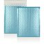 Ice Blue Metallic Strong Seal Bubble Envelopes - 250 x 180 mm - DVD