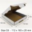 ROYAL MAIL PIP Boxes  (White) - Size C6/A6 - 112 x 163 x 20 mm