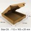 C6 Large Letter Brown PIP Postal Boxes,112mm X 163mm X 20mm